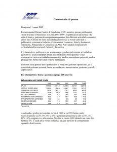 cost structure of business 1999
